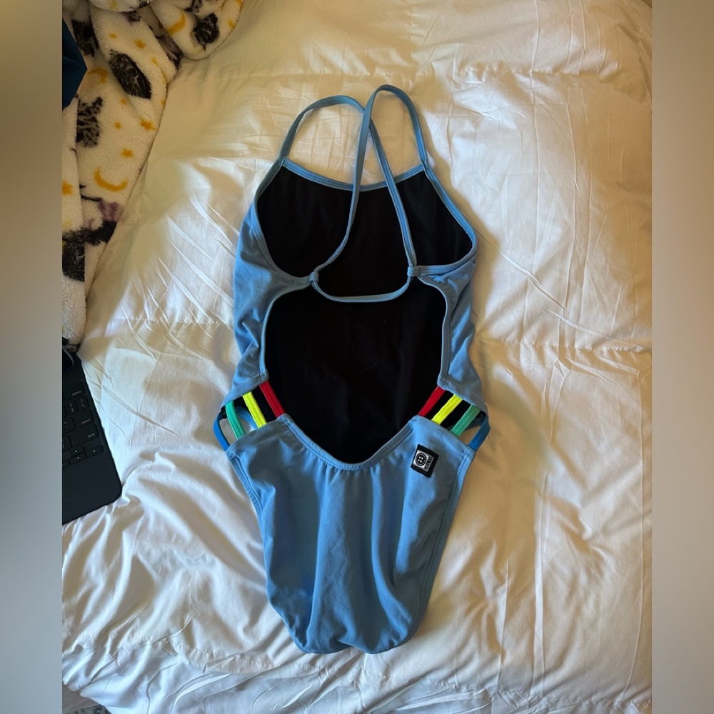 Jolyn Blue Stripe Onesie